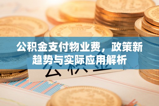 仁化公积金支付物业费，政策新趋势与实际应用解析