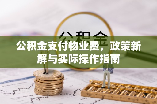仁化公积金支付物业费，政策新解与实际操作指南