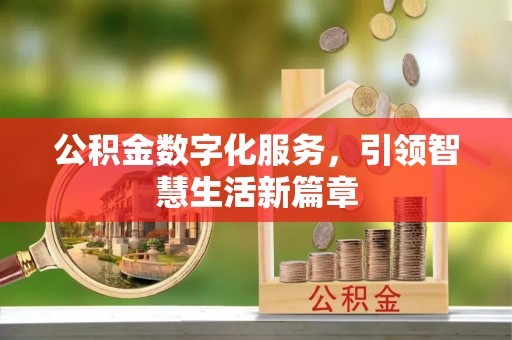 仁化公积金数字化服务，引领智慧生活新篇章