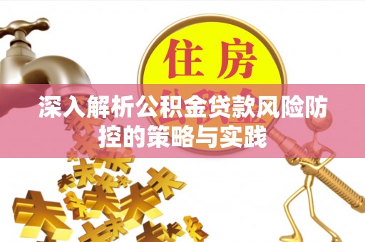 仁化深入解析公积金贷款风险防控的策略与实践