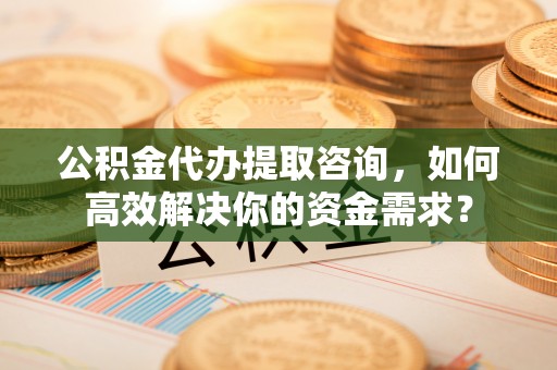 仁化公积金代办提取咨询，如何高效解决你的资金需求？
