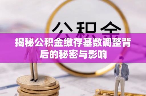 仁化揭秘公积金缴存基数调整背后的秘密与影响
