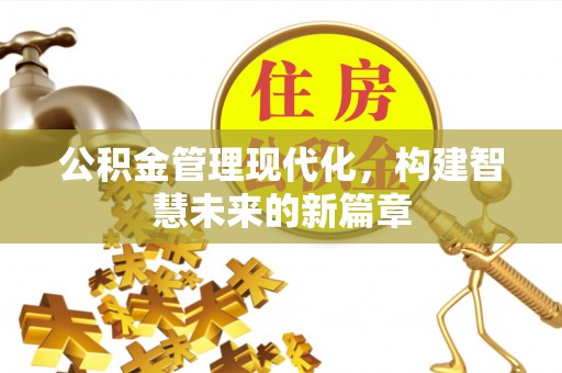 仁化公积金管理现代化，构建智慧未来的新篇章