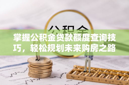 仁化掌握公积金贷款额度查询技巧，轻松规划未来购房之路