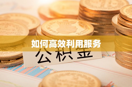 仁化如何高效利用服务