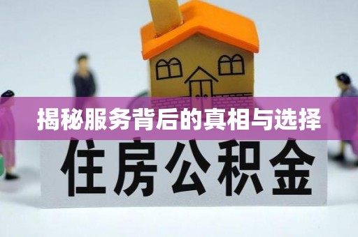 仁化揭秘服务背后的真相与选择