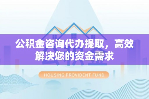 仁化公积金咨询代办提取，高效解决您的资金需求
