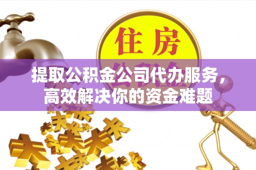 仁化提取公积金公司代办服务，高效解决你的资金难题