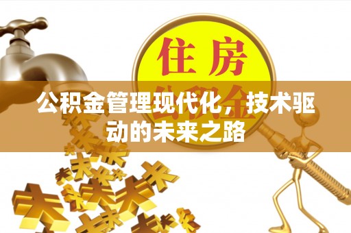 仁化公积金管理现代化，技术驱动的未来之路